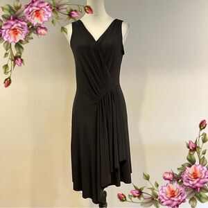 Vintage Frederick's of Hollywood Elegant Black Sleeveless Dress